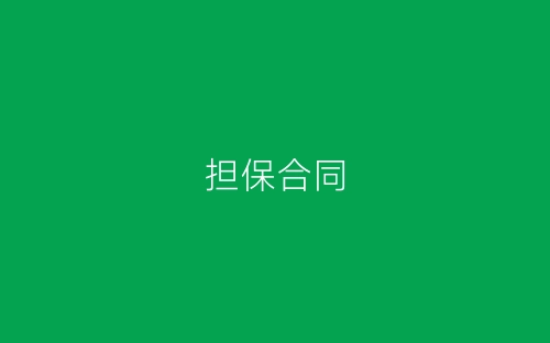 担保合同-春林公文网