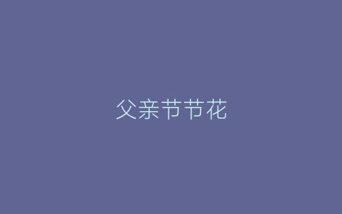 父亲节节花-春林公文网