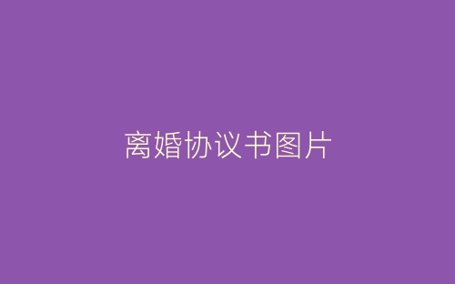 离婚协议书图片-春林公文网