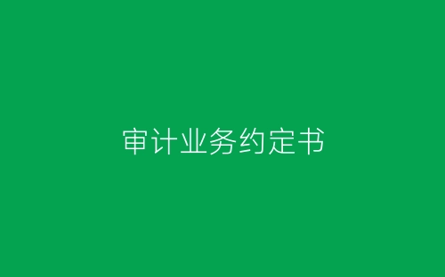 审计业务约定书-春林公文网