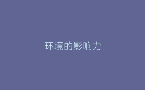 环境的影响力-春林公文网