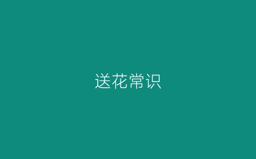 送花常识-春林公文网